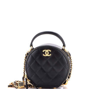 Chanel Cc Round Top Handle Vanity Case #224380C45B